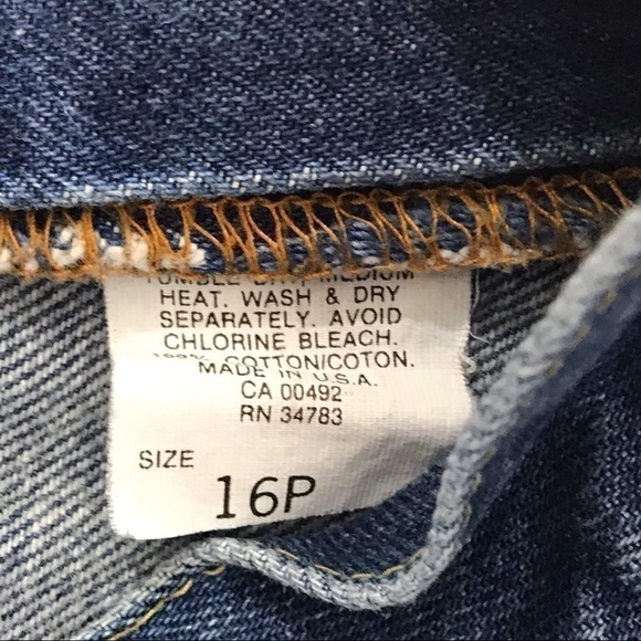 Vintage High Rise Mom Jeans Dark Wash 16p - Picture 5 of 8